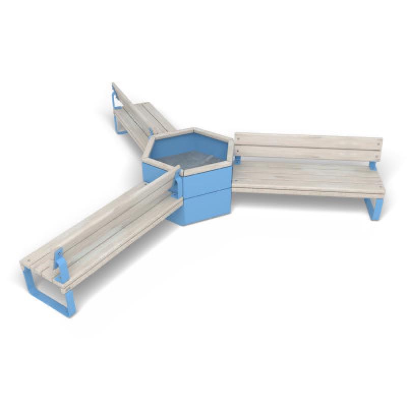 HAGS Rosenlund Bank Combination 3 Standard (Color: Blue) (8114322)