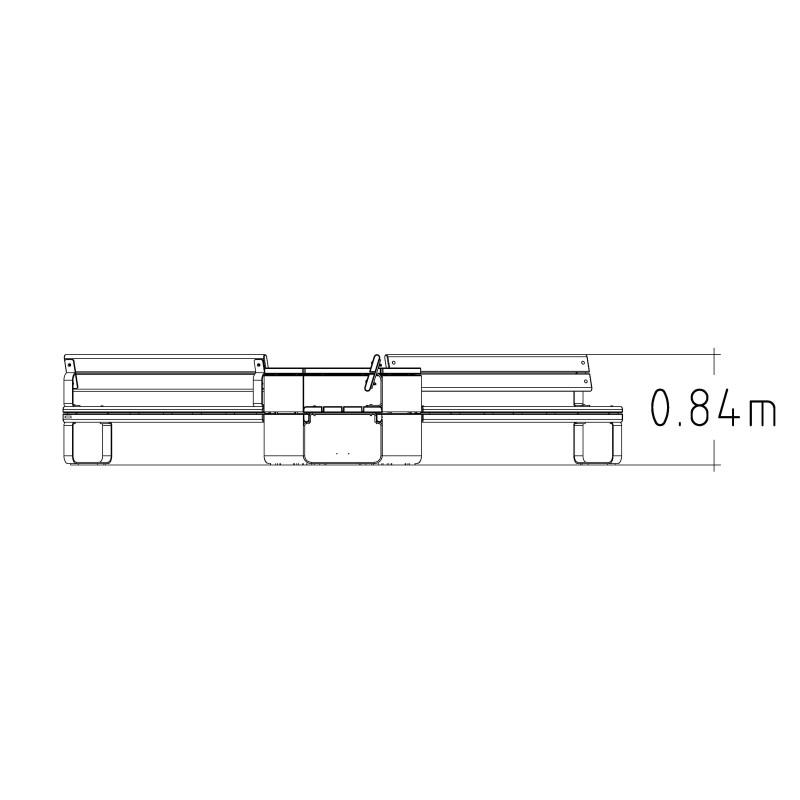 HAGS Rosenlund Bank Combination 3 Standard (Color: Dark Grey) (8114323)