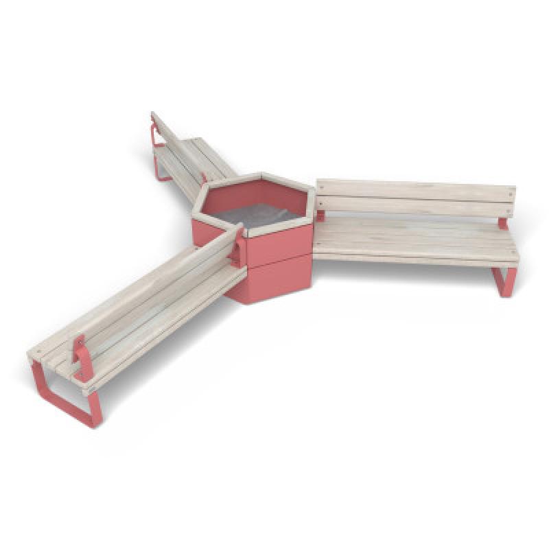 HAGS Rosenlund Bank Combination 3 Standard (Color: Red) (8114326)