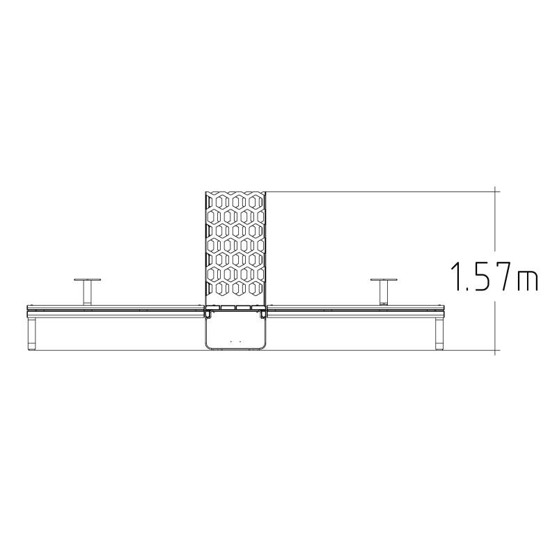 HAGS Rosenlund Bank Combination 4 Standard (Color: Blue) (8114368)