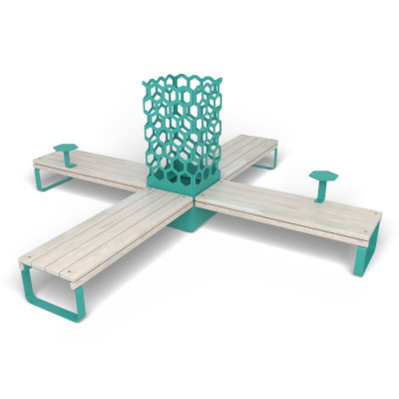 HAGS Rosenlund Bank Combination 4 Standard (Color: Green/Cream White) (8114370)