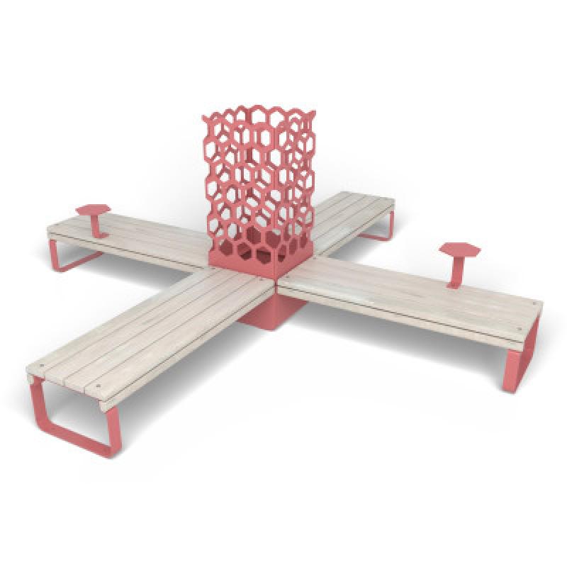 HAGS Rosenlund Bank Combination 4 Standard (Color: Red) (8114371)