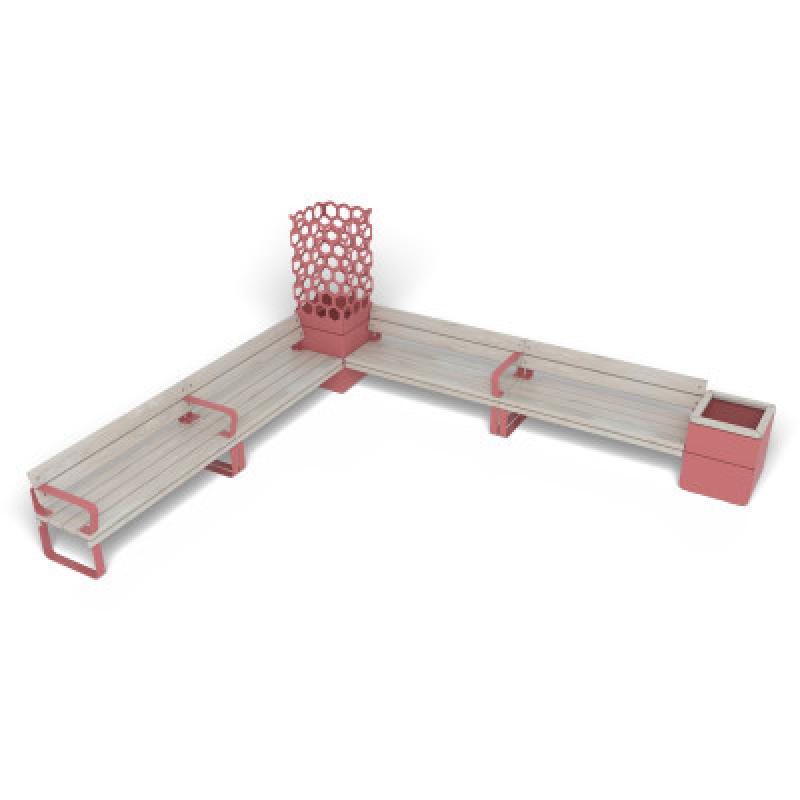 HAGS Rosenlund Bank Combination 5 Standard (Color: Red) (8114313)