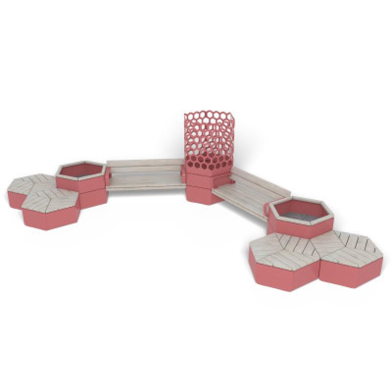 HAGS Rosenlund Bank Combination 6 Standard (Color: Red) (8114227)