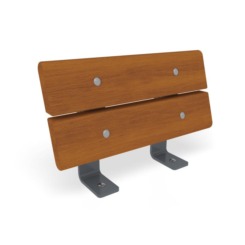HAGS Backrest Hexagon Rosenlund made of hardwood standard (color: gray)