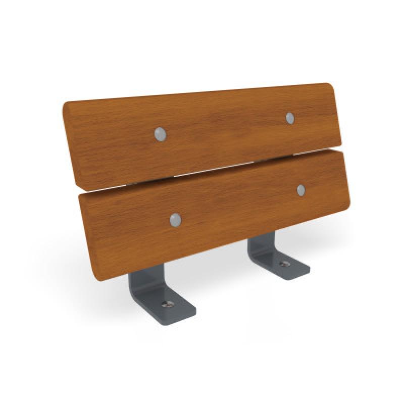 HAGS Backrest Hexagon Rosenlund made of hardwood standard (color: gray)