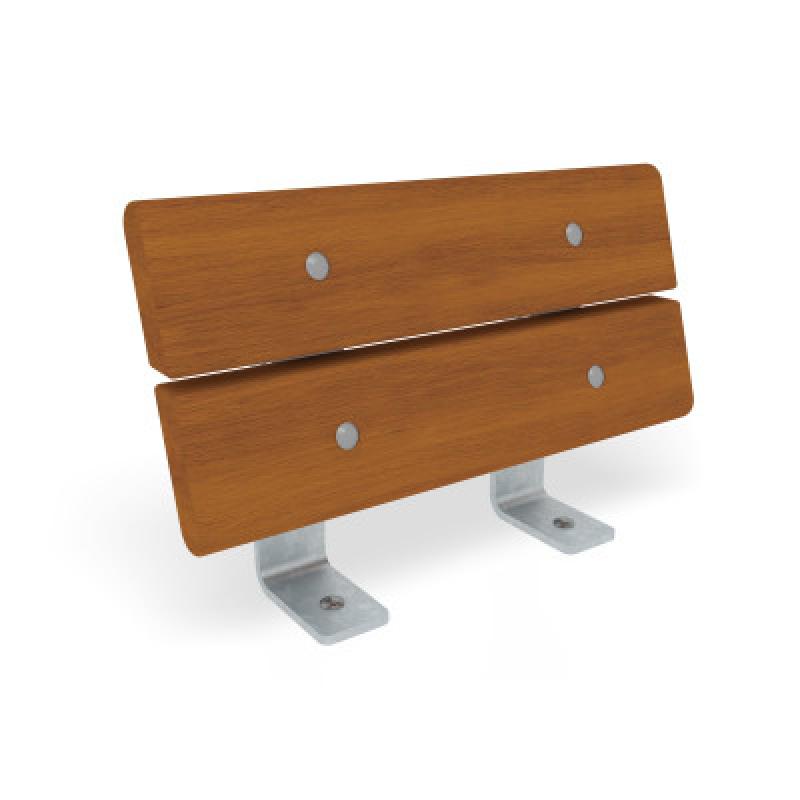 HAGS backrest Hexagon Rosenlund made of hardwood standard (color: galvanized)