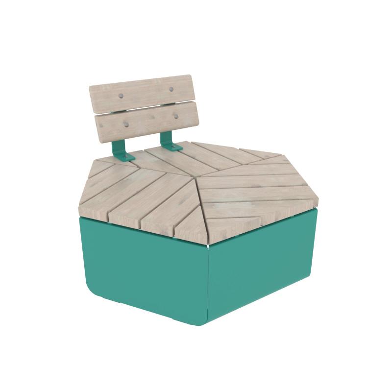 HAGS Backrest Hexagon Rosenlund Standard (Color: Pine/Green)