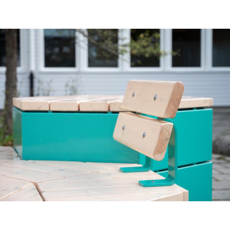 HAGS Backrest Hexagon Rosenlund Standard (Color: Pine/Green)