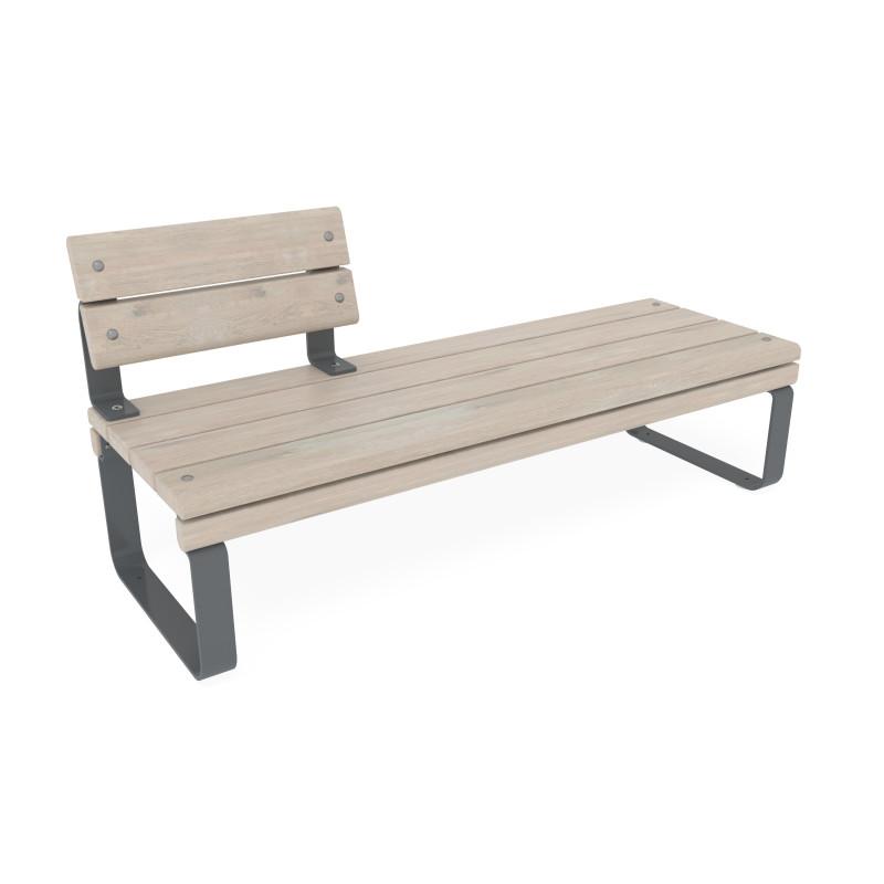 HAGS Backrest Short Bench Rosenlund Standard (Colour: Pine/Grey)