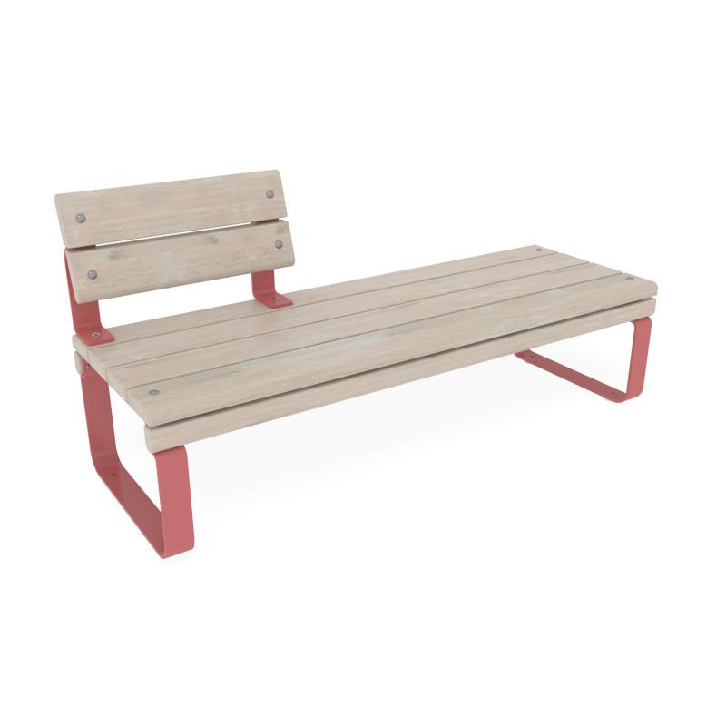 HAGS Backrest Short Bench Rosenlund Standard (Colour: Pine/Red)