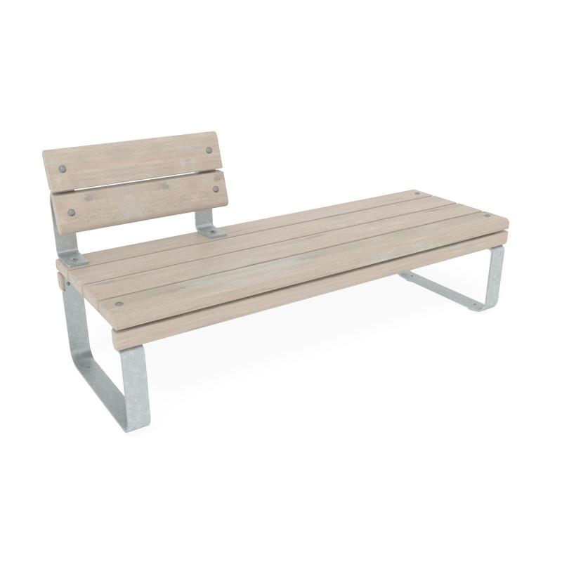 HAGS Backrest Short Bench Rosenlund Standard (Colour: Pine/Galvanized)