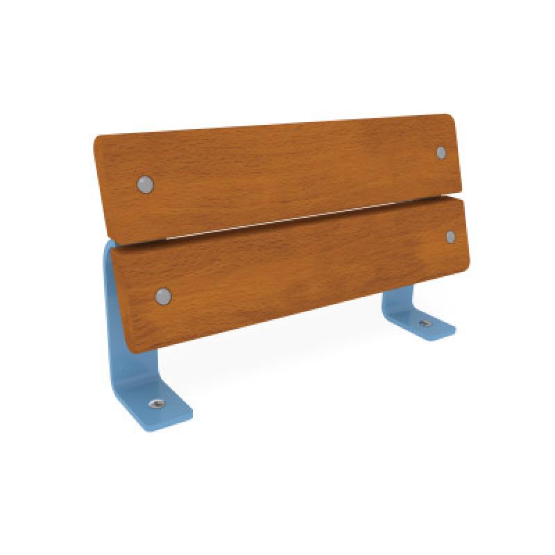 HAGS backrest short Rosenlund made of hardwood standard (color: blue)
