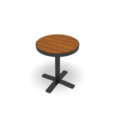 HAGS Round Table Hardwood Standard - Freestanding (Colour: Black)