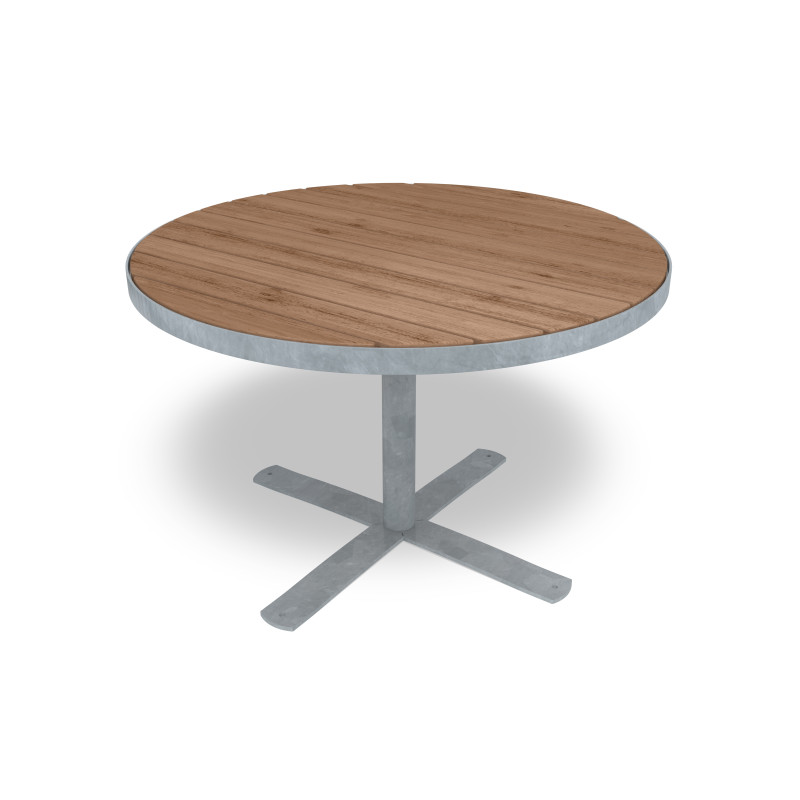 HAGS Round Table Sofiero Thermo Standard - Freestanding (Colour: Galvanized)