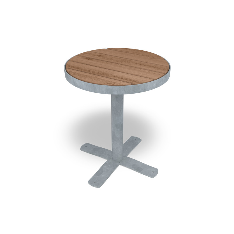 HAGS Round Table Sofiero Thermo Standard - Freestanding (Colour: Galvanized)
