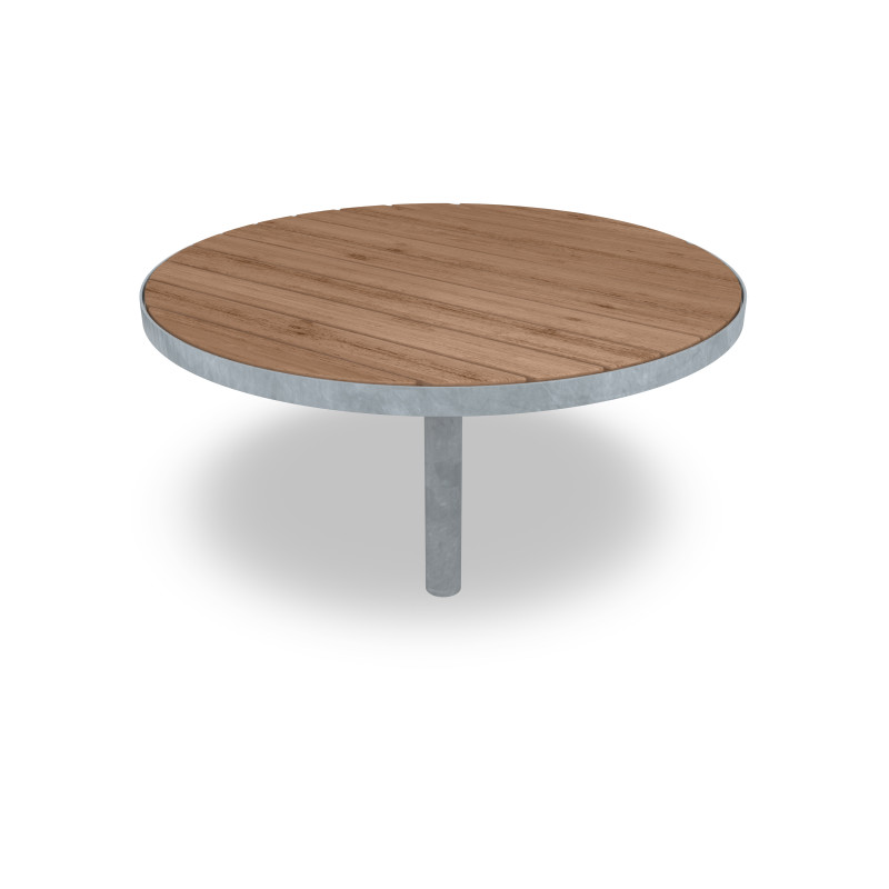 HAGS round table Sofiero Thermo Standard - for setting in concrete Front view