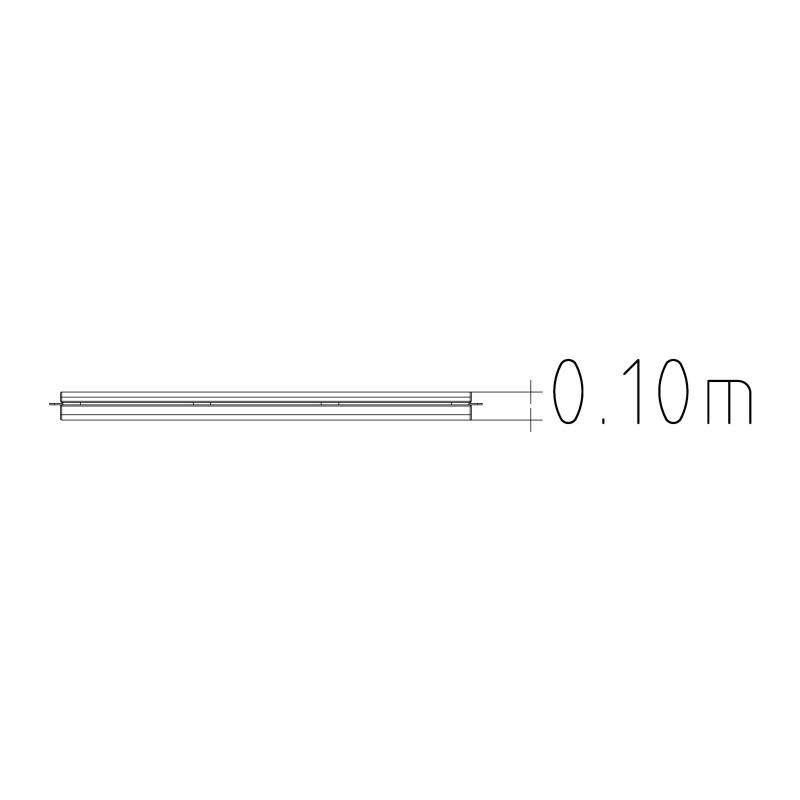 HAGS Rosenlund Standard Narrow Table without Legs (Color: White) (8080069)