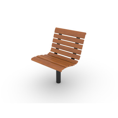 HAGS Sofiero armchair made of hardwood standard - for setting in concrete (color: black)