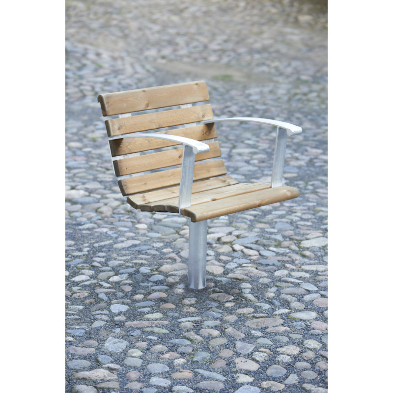 HAGS Armchair Sofiero Swivel Standard - Freestanding (Colour: Brown/Black)