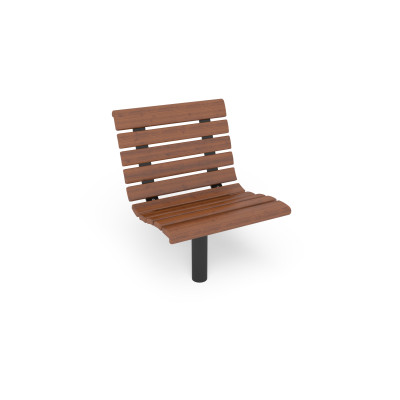 HAGS Armchair Sofiero Rotatable Standard - For Concreting (Colour: Brown/Black)