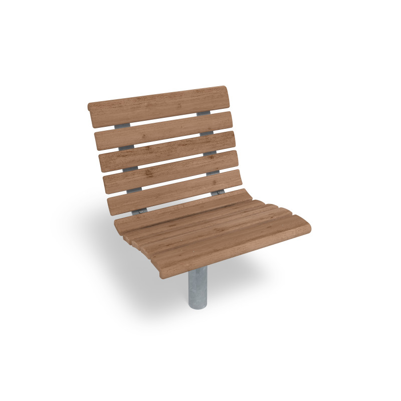 HAGS Armchair Sofiero Thermo Rotatable Standard - For Concreting (Colour: Galvanized)