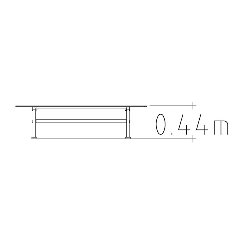 HAGS Ekeby HPL Standard Bench (Color: Green/Black) (8101199)