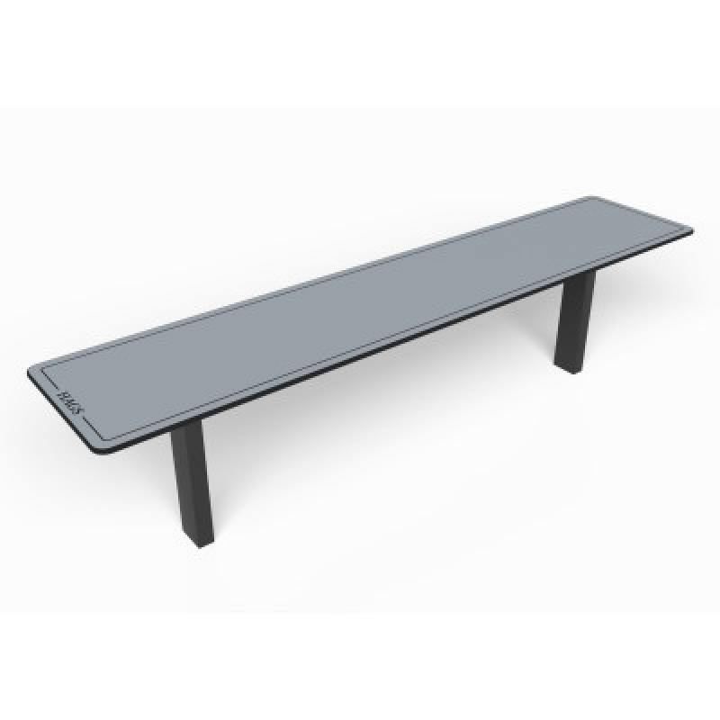 HAGS Ekeby HPL Standard Bench for Setting in Concrete (Color: Grey/Black) (8101176)