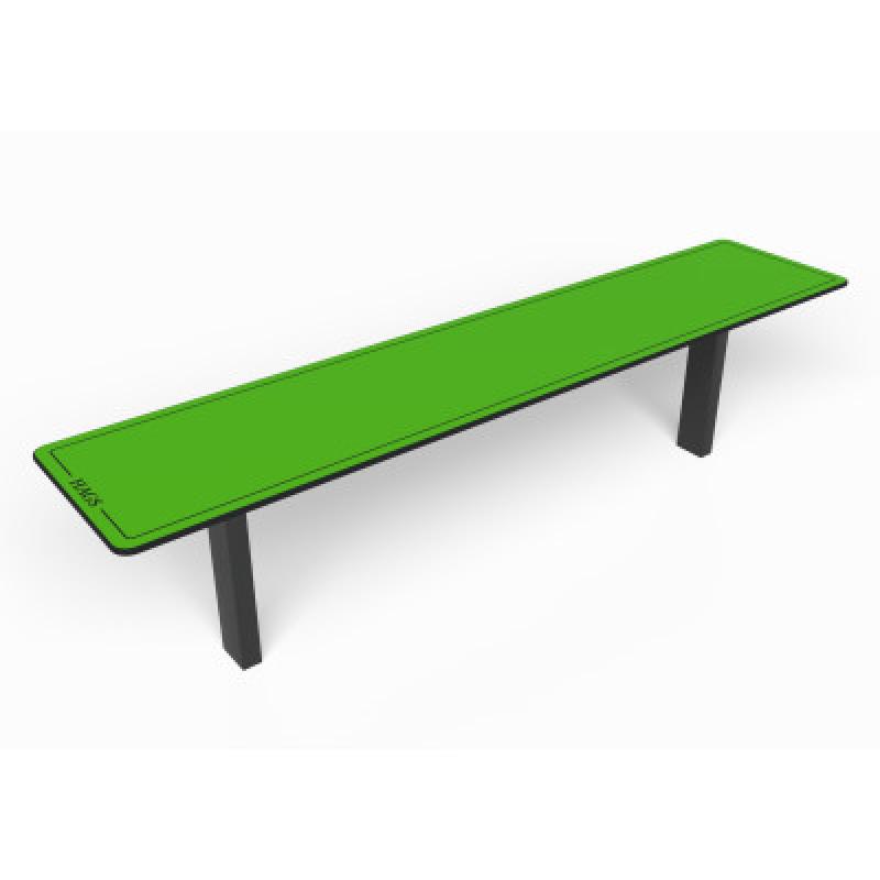 HAGS Ekeby HPL Standard Bench for Setting in Concrete (Color: Green/Black) (8101175)