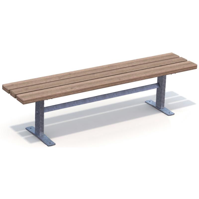 HAGS Ekeby Standard Bench (Color: Brown/Galvanized) (8037104)