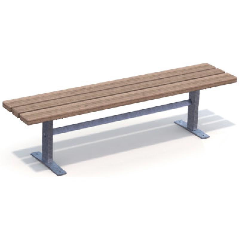 HAGS Ekeby Standard Bench (Color: Brown/Galvanized) (8037104)
