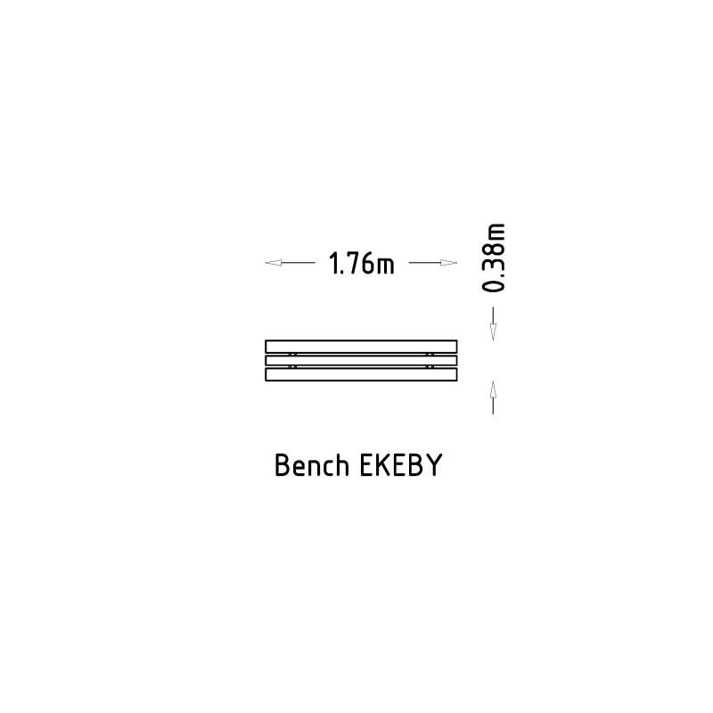 HAGS Ekeby Standard Bench (Color: Green/Black) (8037106)