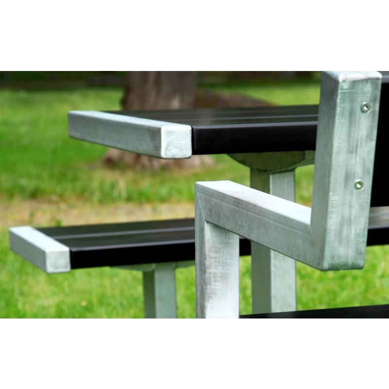 HAGS Pixbo Standard Bench (Color: Black/Galvanized) (8037094)
