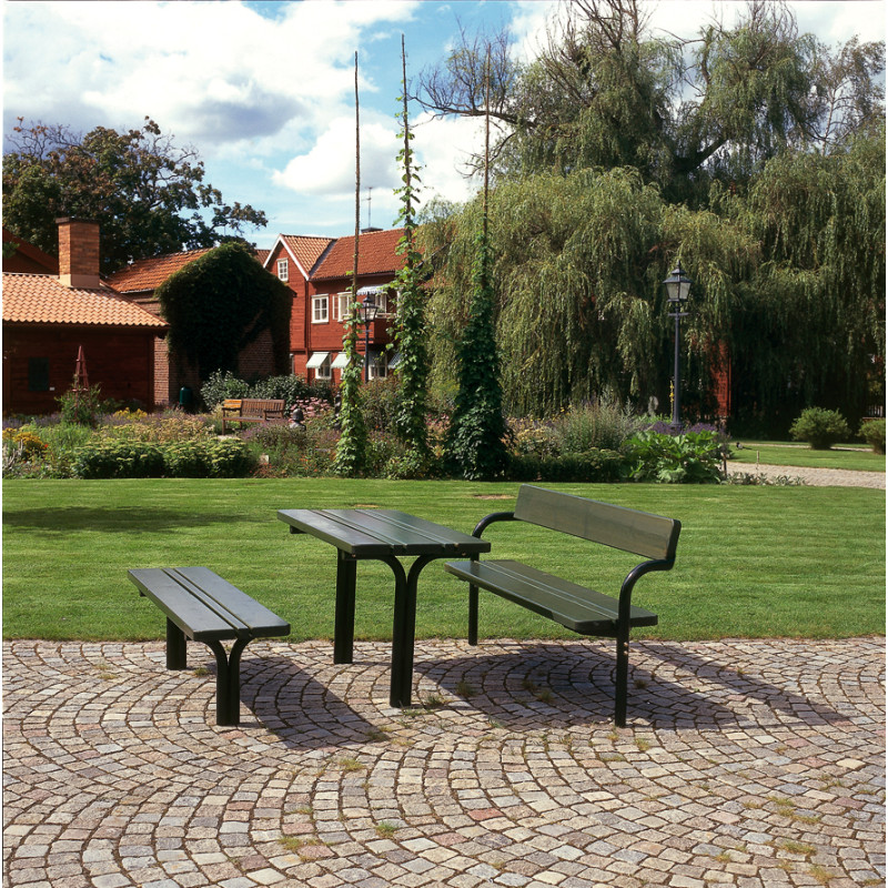HAGS Rörkröken Standard Bench - For Concreting (Colour: Green/Black)