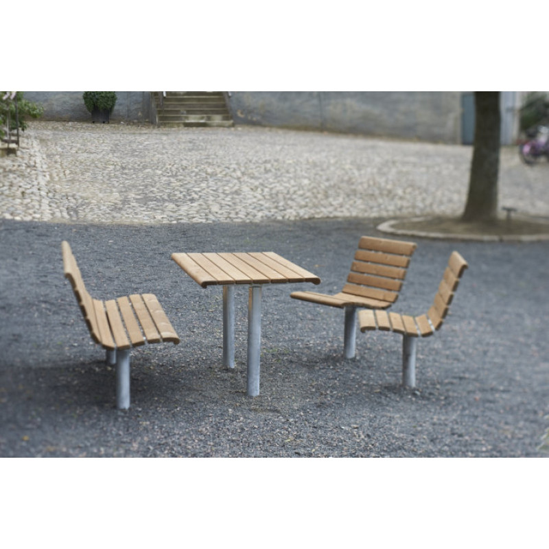HAGS Bench Sofiero Hardwood Standard - Freestanding (Colour: Brown/Black)