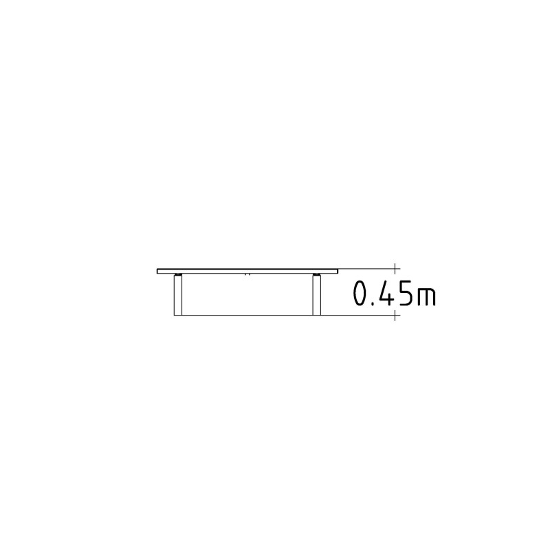 HAGS Bench Sofiero Standard - for setting in concrete (color: dark brown/black)