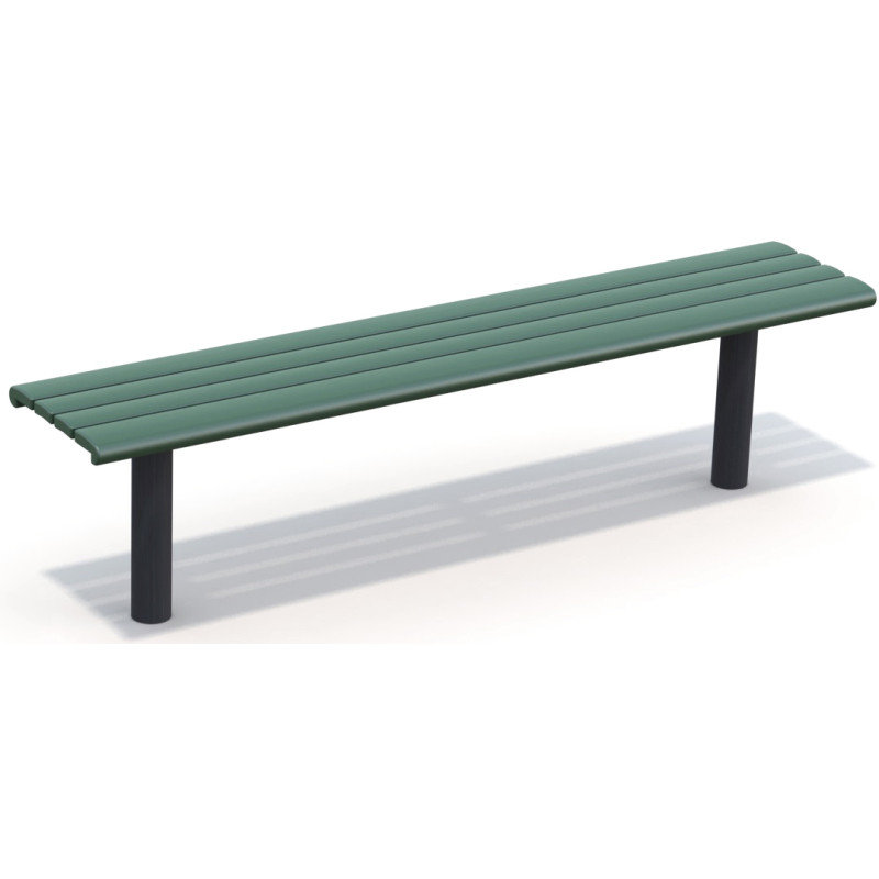 HAGS Bench Sofiero Standard - for setting in concrete Front view