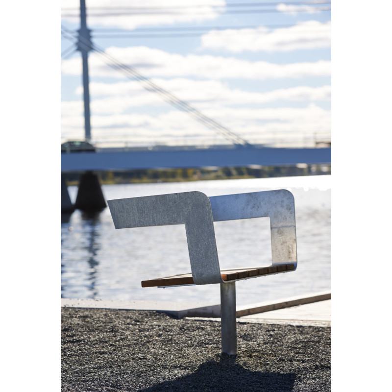 HAGS Spin Bench Rotatable Standard - For Concreting (Colour: Brown/Galvanized)