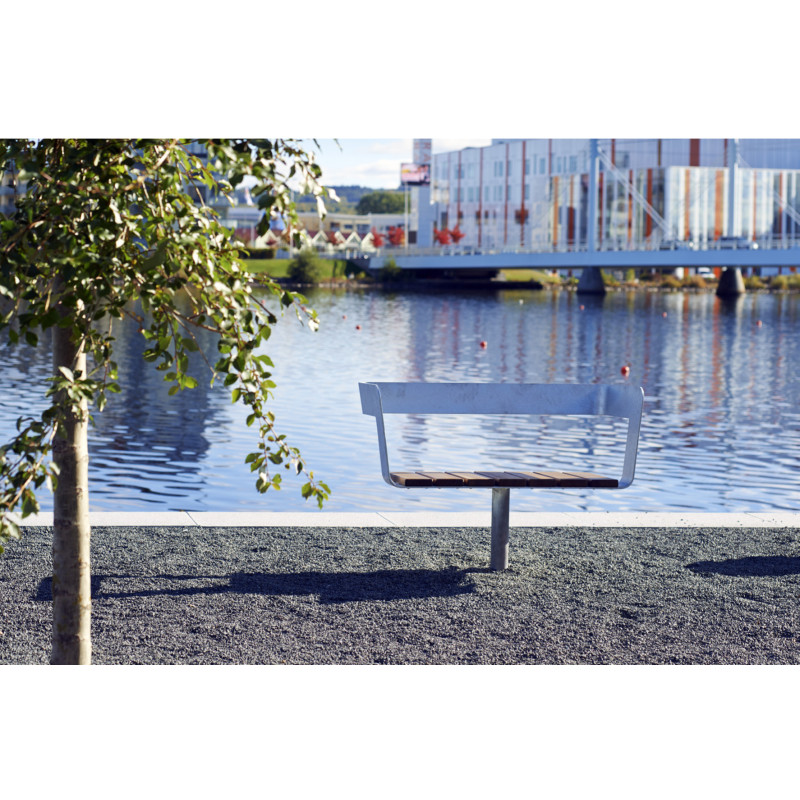 HAGS Spin Bench Fixed Standard - For Concreting (Colour: Brown/Galvanized)