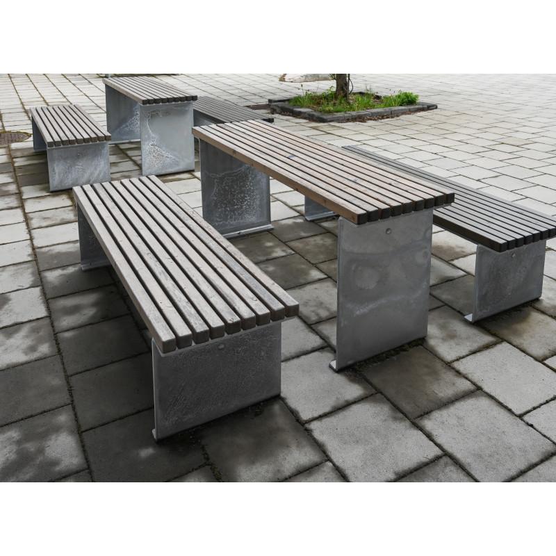 HAGS Birka Standard Table (Color: Silver Grey/Galvanized) (8037084)