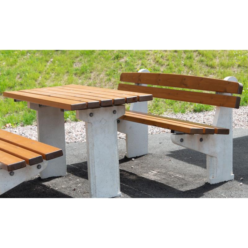 HAGS Brahe Standard Table (Color: Dark Brown | Concrete Foundation) (8042476)