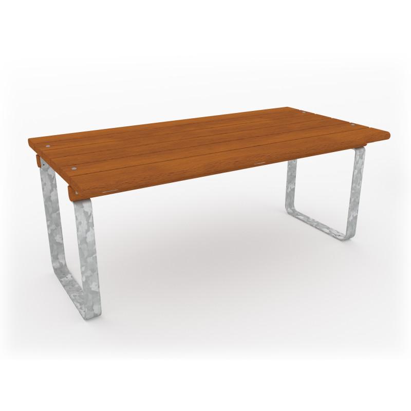HAGS Rosenlund Hardwood Standard Wide Table Front view