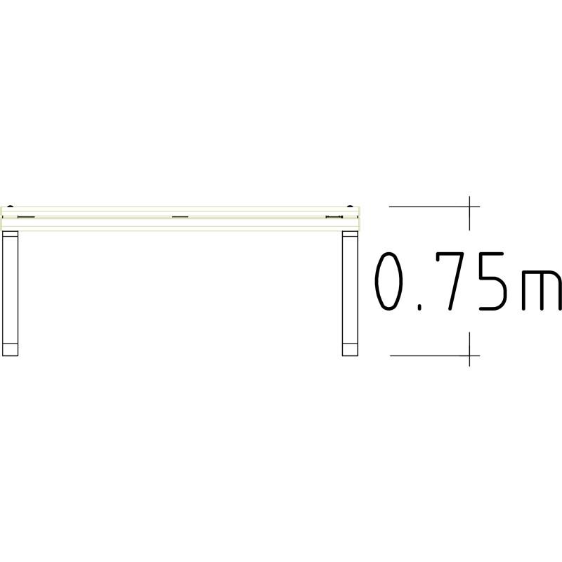 HAGS Rosenlund Standard Wide Table (Color: Green/Cream White) (8077032)