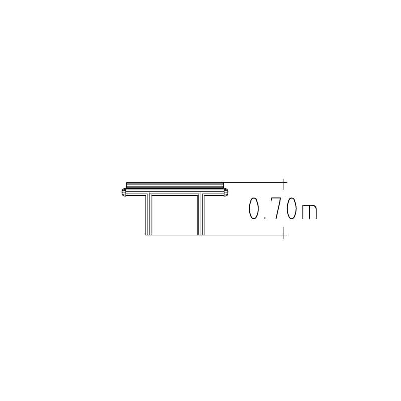 HAGS City-Form Standard Table (Color: Dark Brown/Black) (8042484)