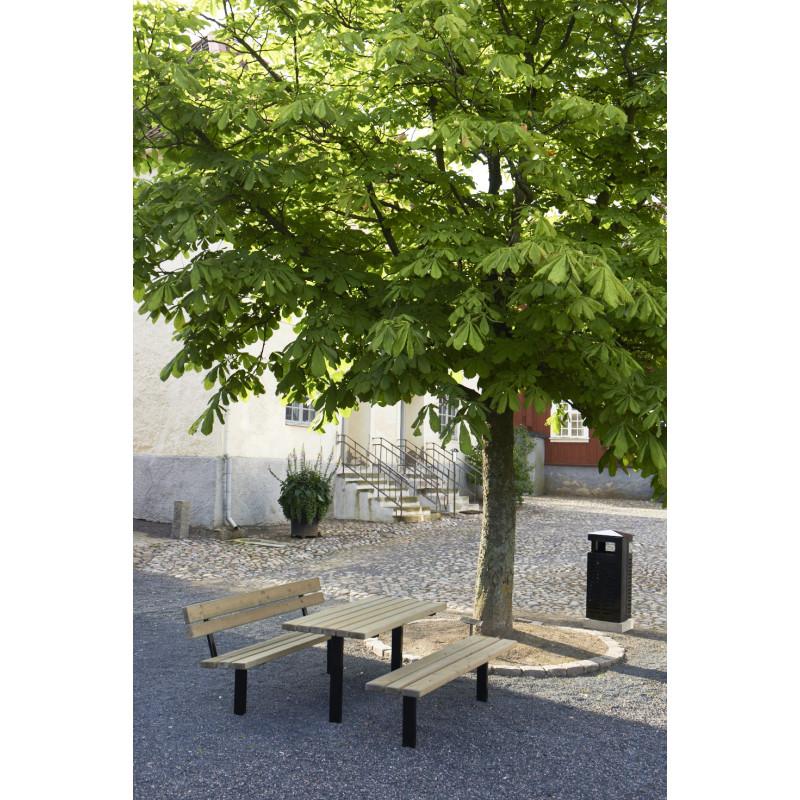 HAGS Ekeby Hardwood Standard Table (Color: Galvanized | Hardwood) (8058447)