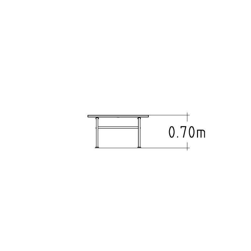 HAGS Ekeby Hardwood Standard Table (Color: Galvanized | Hardwood) (8058447)