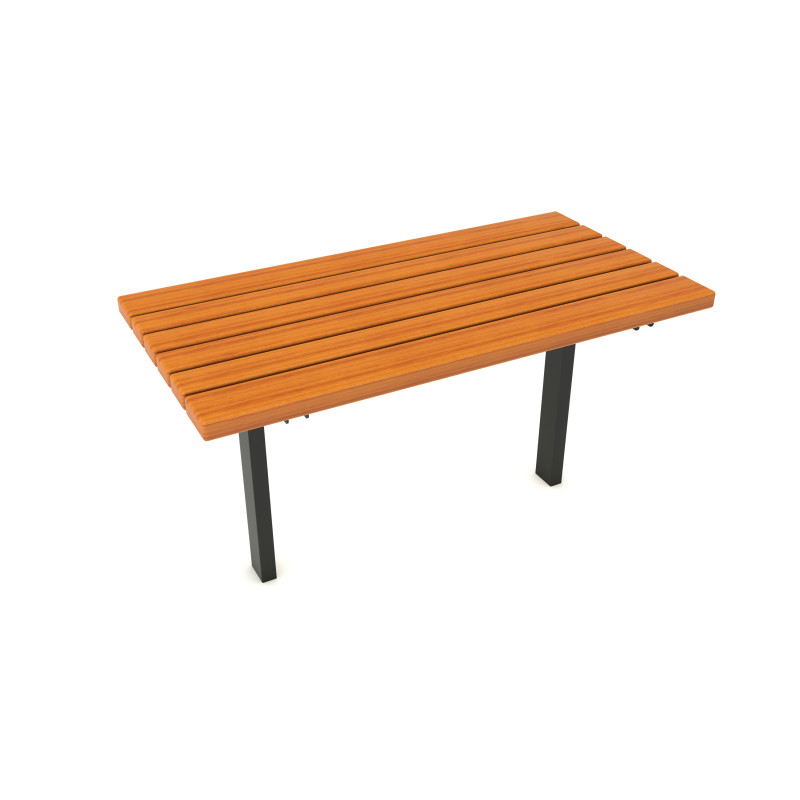 HAGS Ekeby Hardwood Standard Table for Setting in Concrete (Color: Black | Hardwood) (8058462)