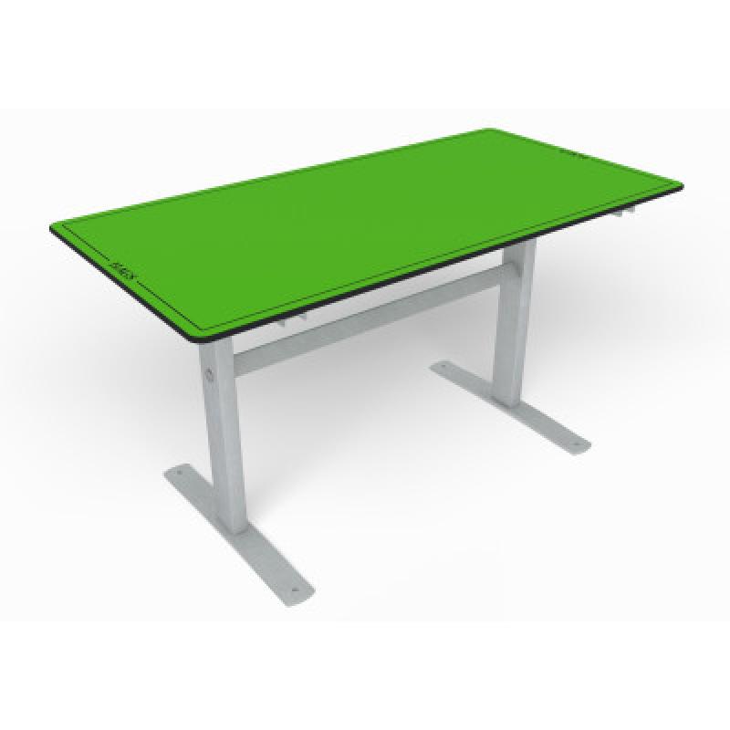 HAGS Ekeby HPL Standard Table (Color: Green/Galvanized) (8101165)