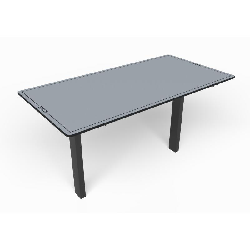 HAGS Ekeby HPL Standard Table for Setting in Concrete (Color: Grey/Black) (8101147)