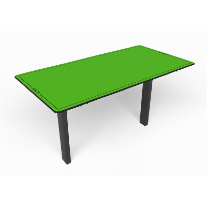 HAGS Ekeby HPL Standard Table for Setting in Concrete (Color: Green/Black) (8101144)